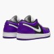 Jordan 1 Low Court Purple Black Court Lila/Svart-Vit Jordan Sko 553558-501