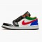 Jordan 1 Low Multi-Color Black Toe Vit/Hyper Royal-University Röd-Vit Jordan Sko CZ4776-101