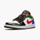 Jordan 1 Low Multi-Color Black Toe Vit/Hyper Royal-University Röd-Vit Jordan Sko CZ4776-101