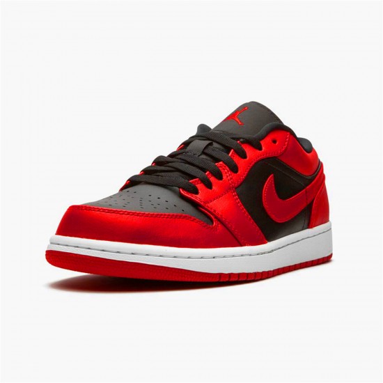 Jordan 1 Low Reverse Bred Gym Röd/Svart-Gym Röd-Vit Jordan Sko 553558-606