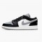 Jordan 1 Low Grey Toe (GS) Svart/Svart-Light Smoke Grå-Vit Jordan Sko 553560-039