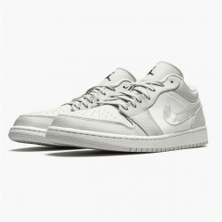 Jordan 1 Low White Camo Vit/Svart-Neutral Grå Jordan Sko DC9036-100