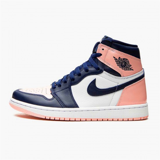 Jordan 1 High OG Atmosphere Atmosphere/Vit-Laser Rosa-Obsidian Sverige Jordan Sko DD9335-641