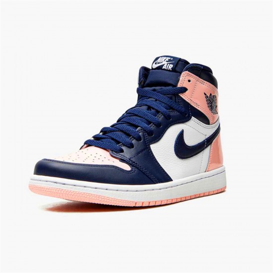 Jordan 1 High OG Atmosphere Atmosphere/Vit-Laser Rosa-Obsidian Sverige Jordan Sko DD9335-641