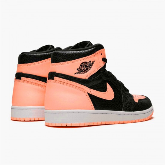 Jordan 1 High Black Crimson Tint Svart/Crimson Tint-Vit-Hyper Rosa-Mystic Grön Jordan Sko 555088-081