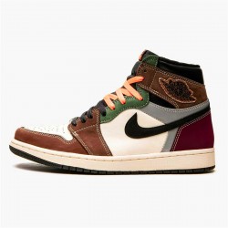 Jordan 1 High OG Hand Crafted Svart/Archaeo Brun-Dark Chocolate Jordan Sko DH3097-001