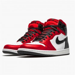 Jordan 1 High Satin Snake Chicago Gym Röd/Vit-Svart Jordan Sko CD0461-601