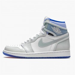 Jordan 1 High Zoom White Racer Blue Vit/Racer Blå-Vit Jordan Sko CK6637-104