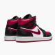 Jordan 1 Mid Bred Toe Svart/Noble Röd-Vit Jordan Sko 554724-066