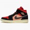 Jordan 1 Mid Canyon Rust Particle Beige/Svart-Canyon Rust-Sail Jordan Sko BQ6472-202