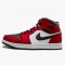 Jordan 1 Mid Chicago Toe Svart/Gym Röd-Vit Jordan Sko 554724-069