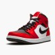 Jordan 1 Mid Chicago Toe Svart/Gym Röd-Vit Jordan Sko 554724-069