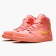 Jordan 1 Mid Coral Gold Coral Stardust/Club Guld-Coral Stardust Jordan Sko 852542-600