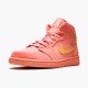 Jordan 1 Mid Coral Gold Coral Stardust/Club Guld-Coral Stardust Jordan Sko 852542-600