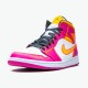 Jordan 1 Mid Dia de los Muertos Vit/Fuchsia-Orange-Svart Jordan Sko DC0350-100