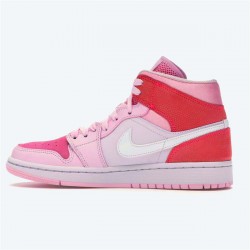 Jordan 1 Mid Digital Pink Digital Rosa/Vit-Rosa Foam-Sail Jordan Sko CW5379-600