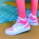 Jordan 1 Mid Digital Pink Digital Rosa/Vit-Rosa Foam-Sail Jordan Sko CW5379-600