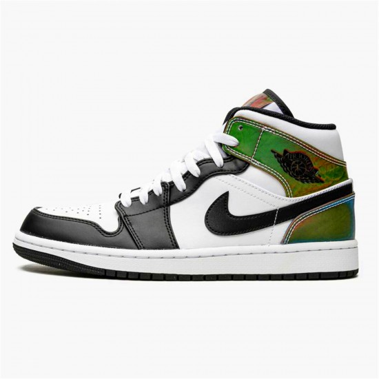 Jordan 1 Mid Heat Reactive Vit/Svart/Heat Reactive Jordan Sko DM7802-100