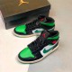 Jordan 1 Mid Green Toe Svart/Gym Röd-Vit-Pine Grön Jordan Sko 554724-067