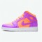 Jordan 1 Mid SE GS Atomic Pulse Orange Pulse/Atomic Violet/Laser Crimson/Voltage Lila/Vit Jordan Sko AV5174-800