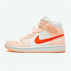 Jordan 1 Mid SE Corduroy Sail Sail/Orange Quartz-Vit-Orange Jordan Sko DA8009-108