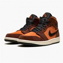 Jordan 1 Mid SE Dark Chocolate Dark Chocolate/Archaeo Brun/Svart/Crimson Bliss Jordan Sko DC7294-200