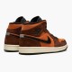 Jordan 1 Mid SE Dark Chocolate Dark Chocolate/Archaeo Brun/Svart/Crimson Bliss Jordan Sko DC7294-200