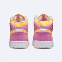 Jordan 1 Mid SE Arctic Pink (GS) Light Arctic Rosa/University Guld-Vit Jordan Sko DC9517-600