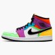 Jordan 1 Mid SE Multi-Color Vit/Svart-Lightbulb-Team Orange Jordan Sko CW1140-100