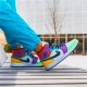 Jordan 1 Mid SE Multi-Color Vit/Svart-Lightbulb-Team Orange Jordan Sko CW1140-100