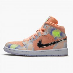 Jordan 1 Mid SE P(HER)SPECTIVE Washed Coral/Chrome-Light Whistle Jordan Sko CW6008-600