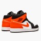 Jordan 1 Mid Shattered Backboard Svart/Vit-Starfish Jordan Sko 554724-058