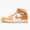 Jordan 1 Mid Tan Gum Hemp/Gum Gul/Vit Jordan Sko 554724-271