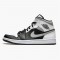 Jordan 1 Mid White Shadow Svart/Medium Grå-Vit Jordan Sko 554724-073