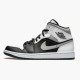 Jordan 1 Mid White Shadow Svart/Medium Grå-Vit Jordan Sko 554724-073