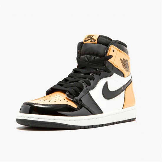 Jordan 1 High NRG Patent Gold Toe Svart/Metallic Guld-Summit Vit Jordan Sko 861428-007