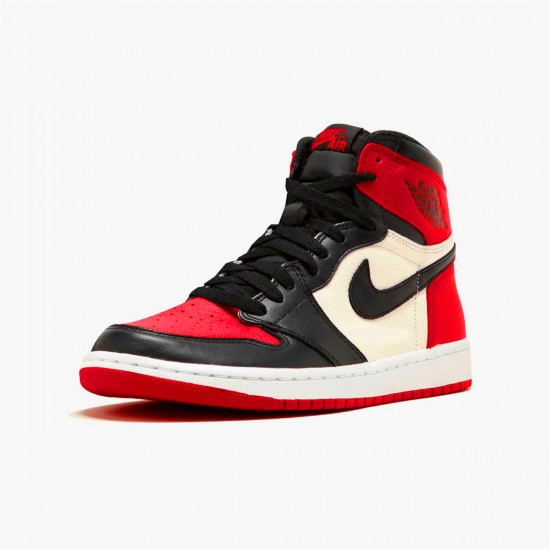 Jordan 1 High Bred Toe Gym Röd/Svart-Summit Vit Jordan Sko 555088-610