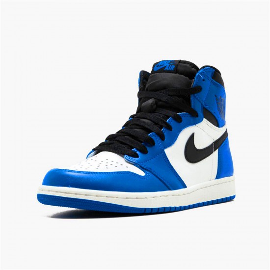 Jordan 1 High Game Royal Game Royal/Svart-Summit Vit Jordan Sko 555088-403