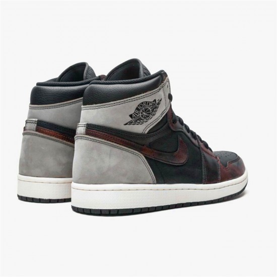 Jordan 1 High Light Army Rust Shadow Patina Svart/Grå-Rust Jordan Sko 555088-033