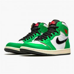 Jordan 1 High Lucky Green Lucky Grön/Vit-Sail-Svart Jordan Sko DB4612-300