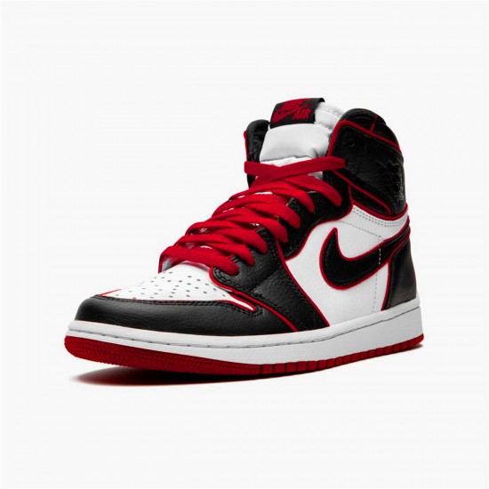 Jordan 1 High Bloodline Svart/Gym Röd-Vit Jordan Sko 555088-062