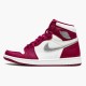 Jordan 1 High OG Bordeaux Bordeaux/Vit-Metallic Silver Jordan Sko 555088-611