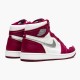 Jordan 1 High OG Bordeaux Bordeaux/Vit-Metallic Silver Jordan Sko 555088-611