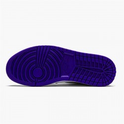 Jordan 1 High Court Purple White Court Lila/Vit-Svart Jordan Sko 555088-500