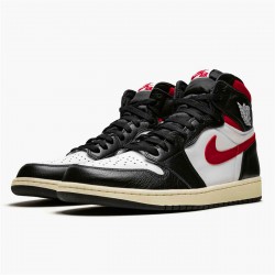 Jordan 1 High Black Gym Red Svart/Gym Röd-Vit-Sail Jordan Sko 555088-061