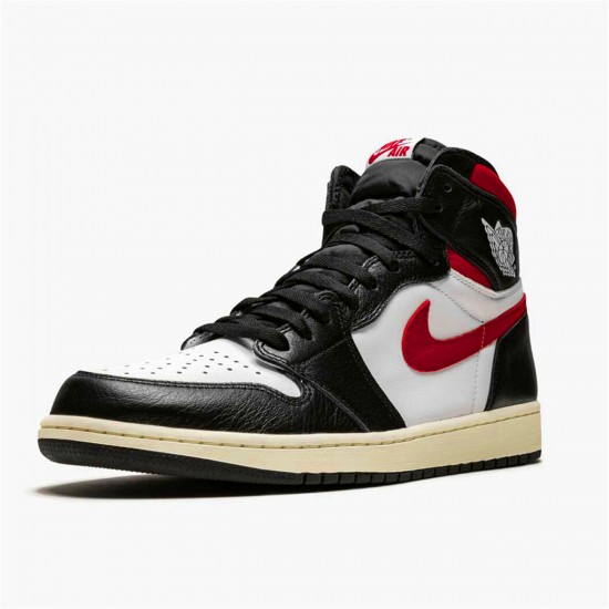 Jordan 1 High Black Gym Red Svart/Gym Röd-Vit-Sail Jordan Sko 555088-061