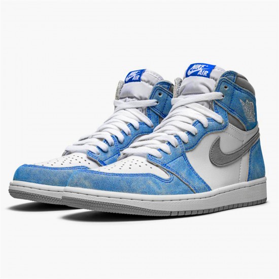 Jordan 1 High OG Hyper Royal Hyper Royal/Light Smoke Grå-Vit Jordan Sko 555088-402