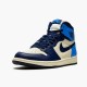 Jordan 1 High Obsidian UNC Sail/Obsidian-University Blå Jordan Sko 555088-140