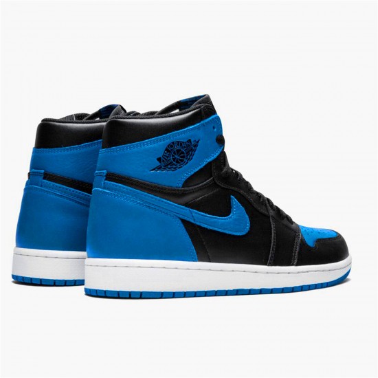 Jordan 1 Mid Royal (2017) Svart/Varsity Royal-Vit Jordan Sko 555088-007