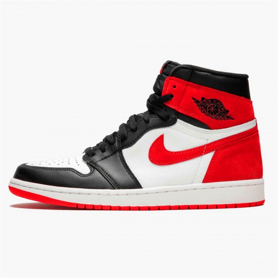 Jordan 1 High Track Red Summit Vit/Track Röd-Svart Jordan Sko 555088-112